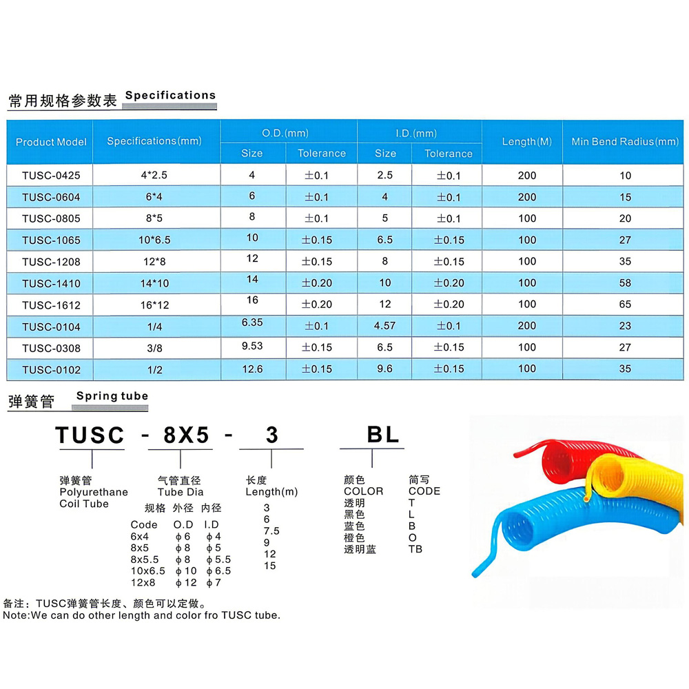 未标题-2 Coiled PU Air Hose