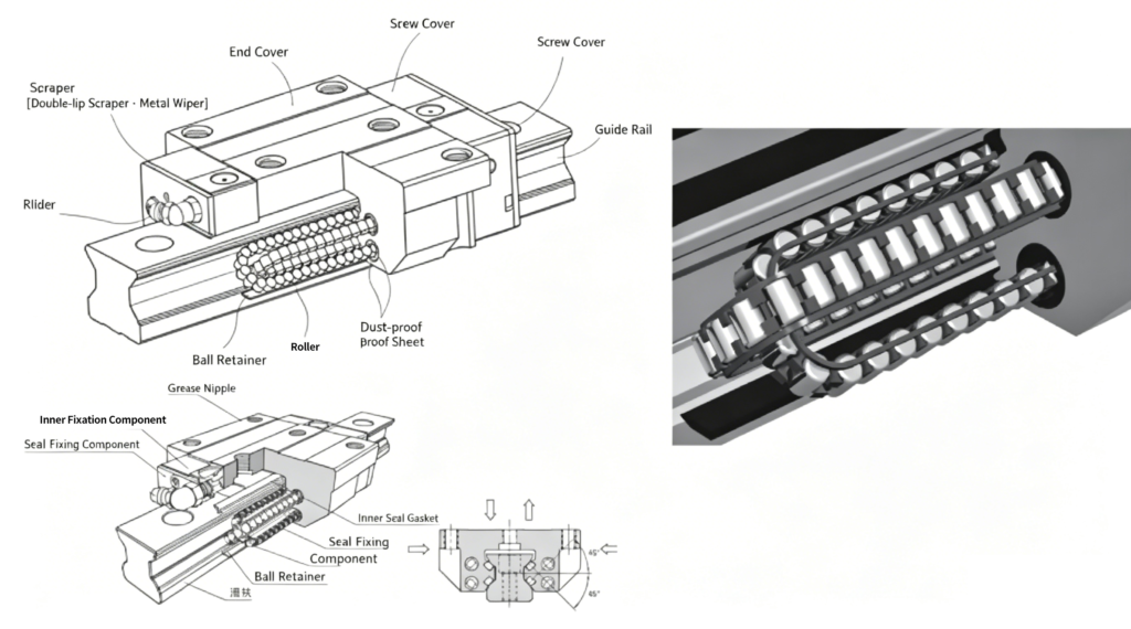 linear guide rail selection, linear guide installation guide, linear guide parallelism measurement