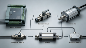 PLC + Cylinder + Solenoid Valve: Full Control Guide