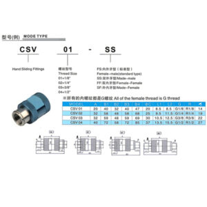 CSV Hand Slide Pneumatic Valve